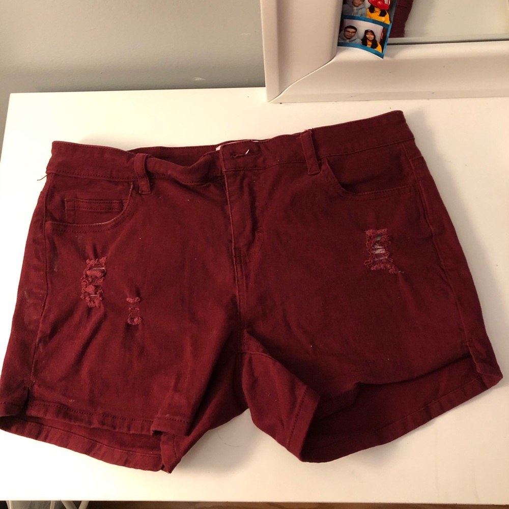 Lightly Distressed Shorts
